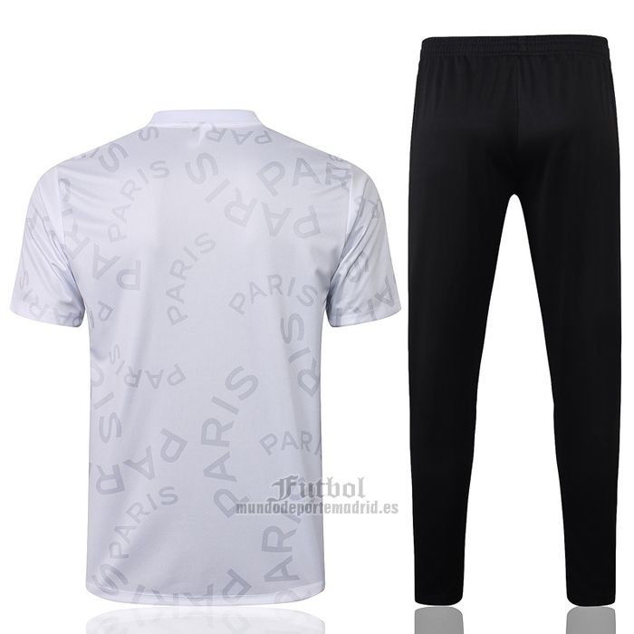 Chandal del Paris Saint-Germain Jordan Manga Corta 2021-2022 Blanco